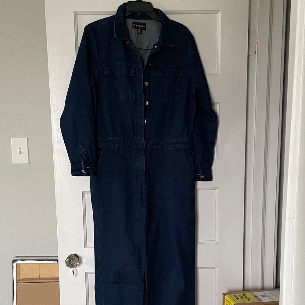 BP + Wildfang Denim Jumpsuit S